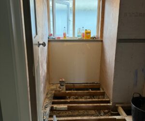 Bathroom refurbishment in progress