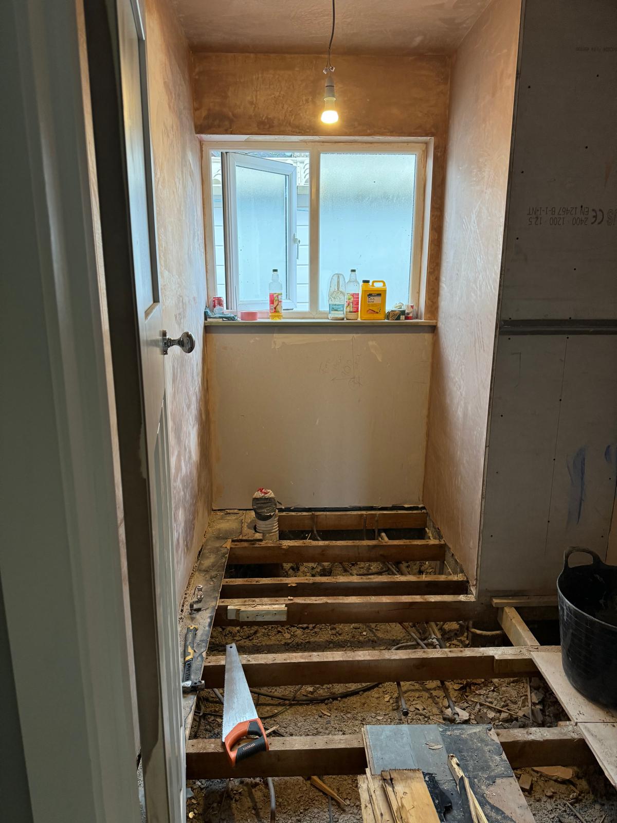 Bathroom refurbishment in progress