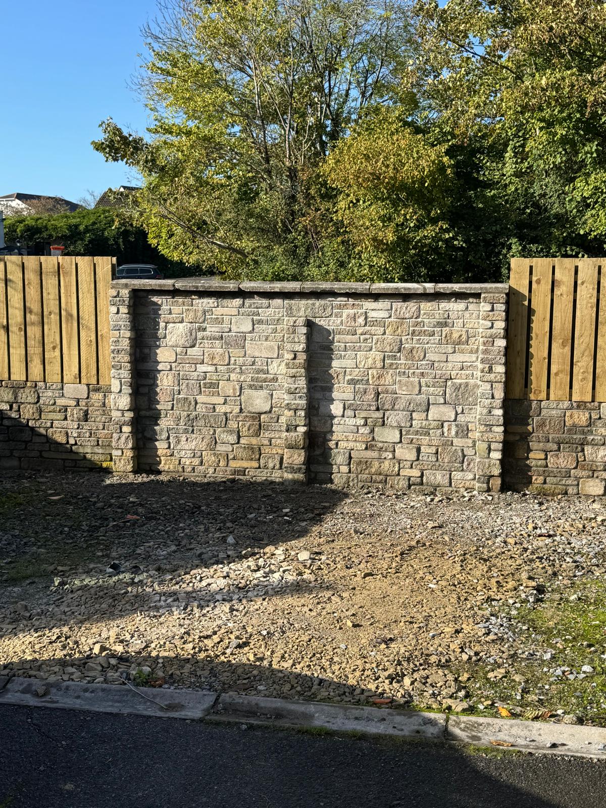 Boundary wall rebuild